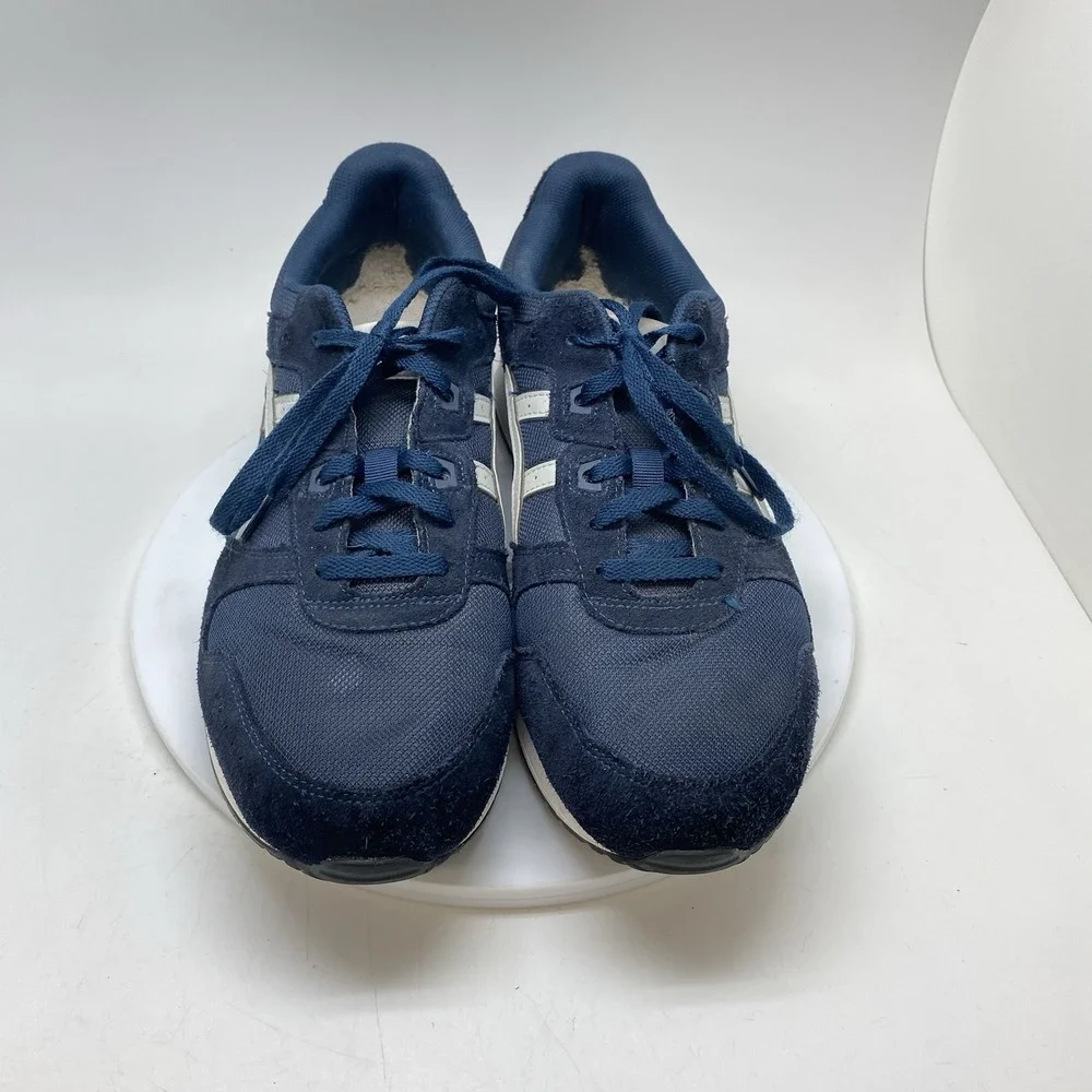 Asics Lyte Classic Sport Shoes Mens 13 Blue Comfort Retro Gym Sneakers 1191A297